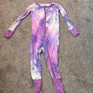 Little Sleepies Purple Watercolor Zippy